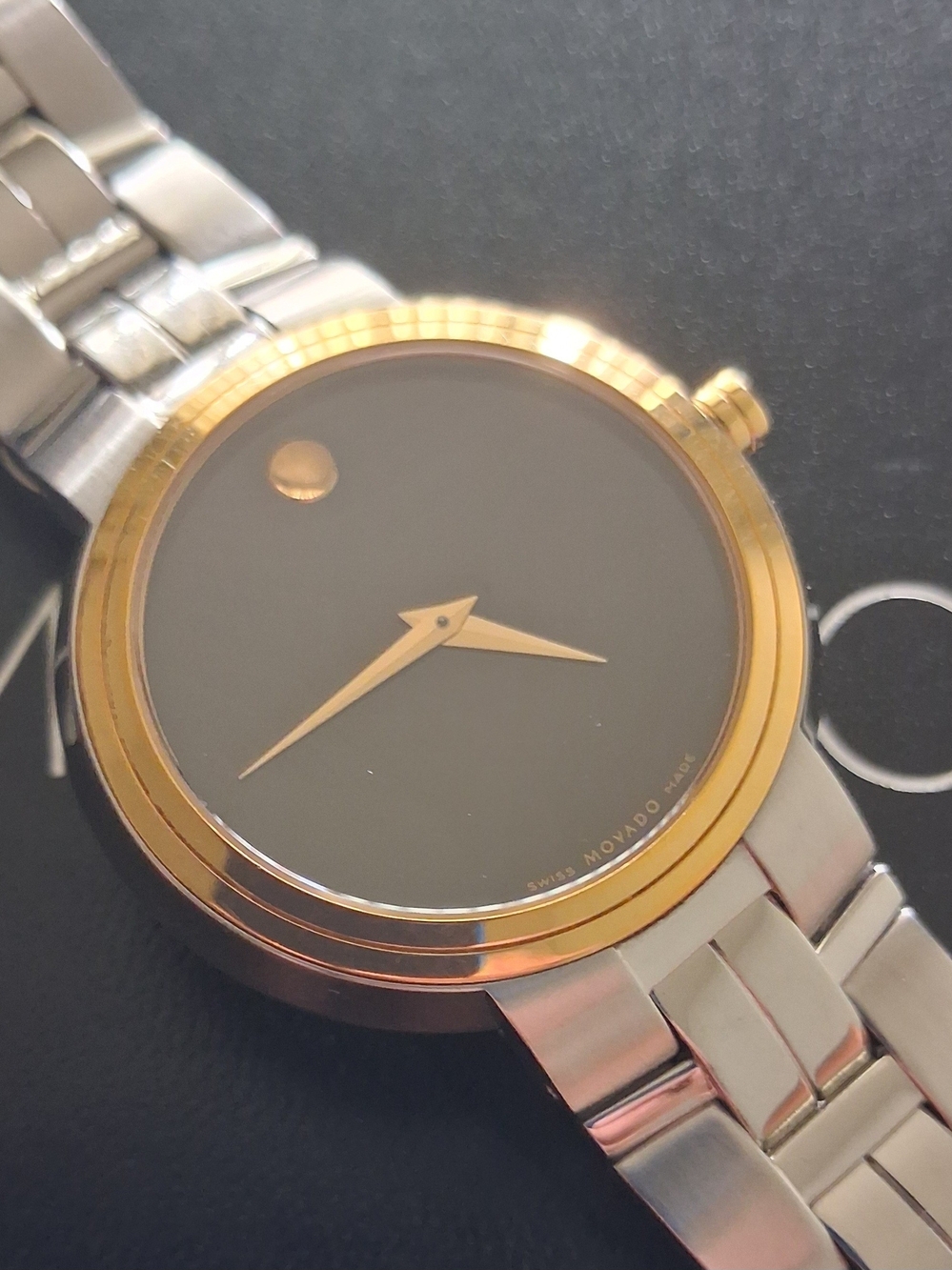 Movado Watch Two-Tone Gold Silver $1995
